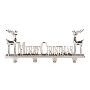 Luxury Metal Holiday <b>Stocking</b> <b>Holder</b> for Seasonal Interior Decoration Projects - Product Image 1