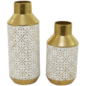 Florero de Metal de Primera Calidad con Acabado Elegante, Decoración Contemporánea para Interiores del Hogar - Product Image 5