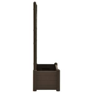 Jardinière à treillis avec pots et jardinières en PP Mocha 39,4''x16,9''x55,9'' - Product Image 4