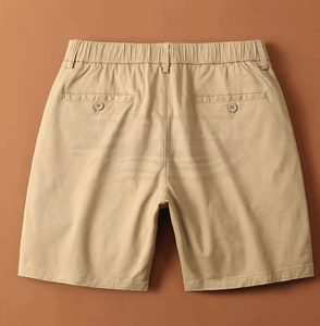 Pantalones Cortos Bermuda para Hombre, Color Caqui, 100% Poliéster, Tela Oxford, Cintura Elástica, Estilo Casual, Ligeros, con Cordón Ajustable - Product Image 2