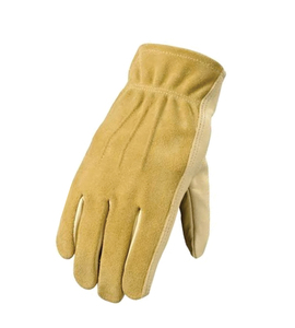 Guantes de Seguridad de Cuero de Grano Completo, Resistentes a la Abrasión, Antideslizantes, con Puño Reforzado, Guantes de Trabajo de Uso General - Product Image 4