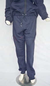 Ensemble de survêtement pour femme en coton biologique respirant et à séchage rapide, taille plus, bleu marine, logo personnalisé OEM ODM USA Europe - Product Image 4