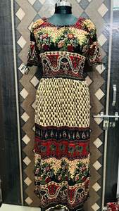 Vestido Largo de Verano con Estampado y Cuello en V para Mujer, Estilo Bohemio, para la Playa o la Noche - Product Image 2