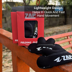 Gants de cricket ZAP Signature, design à demi-doigts, protection de la paume avec coussinets de qualité supérieure, adhérence solide, légers et respirants - Product Image 6