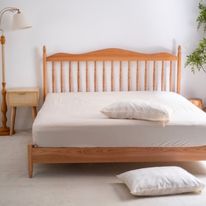 Parures de lit en mélange de lin et coton à carreaux, 4 pièces, 85% coton 15% lin, douces et respirantes, OEM ODM pour toutes les saisons, maison et hôtel - Product Image 6