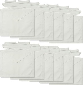 Juego de 12 delantales funerarios blancos masónicos |   Tela de Lona Premium con Cinta Negra – Regalia Tradicional Hecha a Mano - Product Image 5