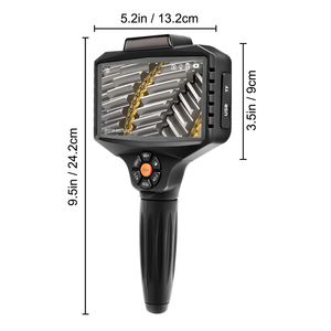 กล้องตรวจสอบแบบส่องกล้อง 8X ซูม 1080P HD เลนส์สามตัว หน้าจอ IPS 5 นิ้ว ไฟ LED 10 ดวง แสดงผลแบบแบ่งหน้าจอ 10 ช่อง สำหรับงานอุตสาหกรรม - Product Image 5