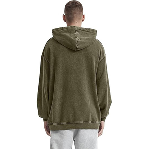 Sweat-shirts à capuche oversize vintage pour hommes, pulls délavés à l'acide pour couples, streetwear - Product Image 5