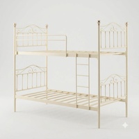 Lit plateforme Queen en fer forgé robuste de style victorien, réglable, avec revêtement en cuir, taille personnalisée OEM