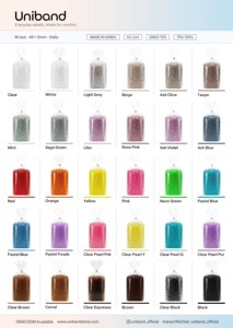Lote de Bandas Elásticas para el Cabello, Tamaño M, 40x2mm, Alta Elasticidad, No Tóxicas, Empaquetado en Bolsa OPP, Uso Diario Informal - Product Image 4
