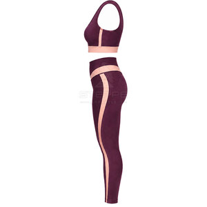 Ensemble de yoga pour femmes pour la remise en forme, la salle de sport, l'entraînement, tissu respirant en spandex/polyester, écologique, résistant, séchage rapide, confortable - Product Image 5