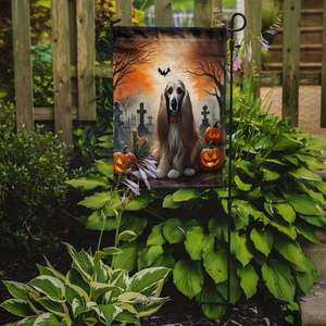 Multicolor Afghan Hound Spooky Halloween <b>Garden</b> <b>Flag</b> Decorative Mailbox & Patio Banner for Yard & Lawn Flower Beds Patio Artwork - Product Image 2