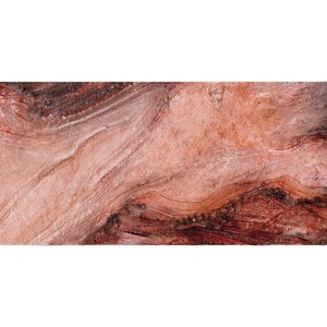 Azulejos de Cerámica para Piso, Resistentes al Desgaste, Color Marrón Rojizo con Vetas, Diseño Moderno, Acabado Brillante, para Cocina y Baño - Product Image 1