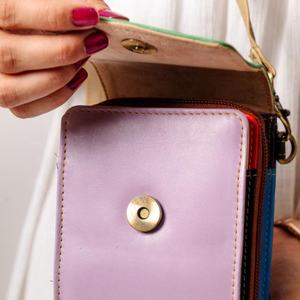 Sac à main à bandoulière en cuir de vachette personnalisé pour femmes multifonctionnel voyage luxe sacs de téléphone portable gland Floral - Product Image 5