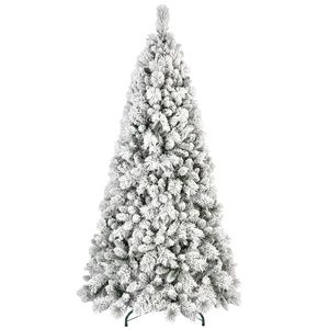 Sapin de Noël artificiel floqué de 2,13 m avec 1060 pointes mixtes en PVC et en pin - Product Image 1