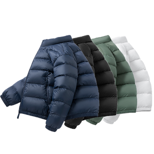 Chaqueta de Plumón de Pato Blanco Ultraligera para Hombre, Otoño Invierno, Nueva, con Logotipo Personalizado, Informal, para Exteriores, Portátil, Ligera, Acolchada - Product Image 6