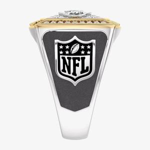 Anillo de Moissanita de Aleación del Campeonato de los New York Jets, Totalmente Personalizado, de Moda Masculina, Bicolor, Personalizado para Colegio/Clase, Estilo Hip - Product Image 3