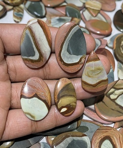 Radha Arts - Lote al por Mayor de Cabujones de Jaspe Policromado Natural de 25-40 mm, Piedras Preciosas Sueltas para la Fabricación de Joyas, Colgantes, Anillos y Pendientes - Product Image 2
