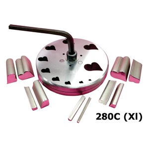 SUNTOOLS/STIPL Tangled Heart Disc <b>Cutter</b> Set 10 (Punch Sizes 3126,50,24,20,18,16,12,10,8 6 MM) Stainless Steel 3.4 Jewelry Tools - Product Image 3