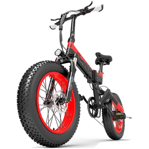 Bezior XF200 Electric Mountain Folding Bike 48V 1000W Motor 50km <b>Range</b> Shimano 7-Speed Gears 20x4.0" Wheels Aluminum Alloy 4-5h - Product Image 1