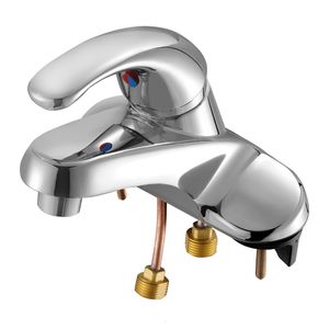 Rubinetto Cromato Argento Monocomando per Bagno e Cucina con Funzione Miscelatore - Product Image 1