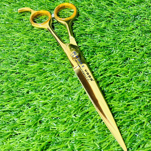 Hair Cutting Scissors Stainless Steel Barber Salon <b>Shears</b> Ultra Sharp High Quality Precision Hairdressing <b>Tool</b> Gold Color - Product Image 1
