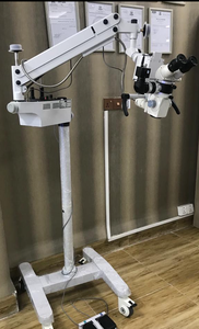 Microscopio Oftálmico de Laboratorio Húmedo ROSLANE MEDITECH ROM-6 con Tubos Binoculares Inclinados a 45 Grados, Fuente de Alimentación Eléctrica, Acero, Plástico, CCD - Product Image 3