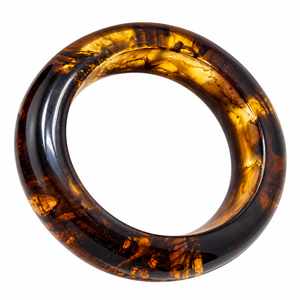 Pulseras de Resina Acrílica y Lucite Hechas a Mano con Efecto de Caparazón de Tortuga Natural y Acabado Brillante para Mujer, Venta al Por Mayor - Product Image 1