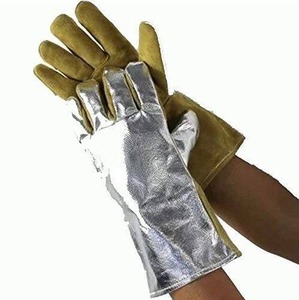 Guantes de Seguridad de Cuero Vacuno de Primera Calidad, Duraderos, Resistentes al Calor, Impermeables, para Trabajo Industrial y Soldadura - Product Image 2