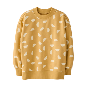 Sudadera Casual de Punto para Niños, Estilo Holgado, Felpa Francesa, Estampado Completo, Hombros Caídos - Product Image 4