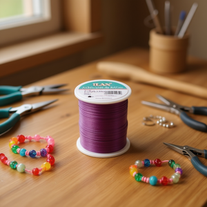 Filo a Coda di Topo 1.5mm x 50m Viola per Braccialetti e Gioielli - Product Image 2