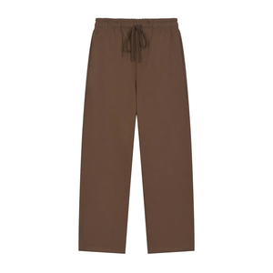 กางเกงวอร์มผู้ชายทรงตรงเอวสองชั้นสีเทาแบบมีเชือกผูก รุ่นใหม่ปี 2026 สไตล์สตรีทแวร์ - Product Image 1