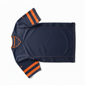 Maillot de football américain sur mesure, impression personnalisée du logo et du numéro de l'équipe, tissu polyester durable sublimé, vêtements de sport fabriqués en usine - Product Image 3
