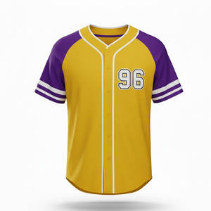 Camiseta de béisbol personalizada para hombre, corte atlético, material de alto rendimiento diseñado para prácticas deportivas y partidos. - Product Image 4