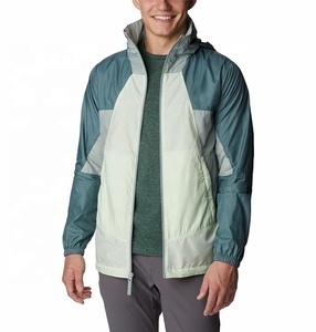 Veste coupe-vent longue avec logo personnalisé, meilleur design, pour un style streetwear color block, vêtements de ville classiques avec col et capuche - Product Image 1