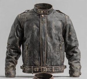 HIGH QUALITY PREMIUM VINTAGE LEATHER JACKET VERY CLASSY AND <b>COOL</b> - Product Image 3