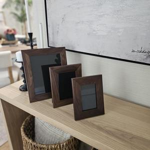 Cadre photo décoratif artisanal en bois naturel, décoration de table et de mur, finition élégante, cadre photo en bois - Product Image 2