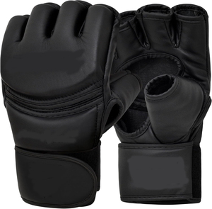 Guantes de MMA para Grappling y Sparring, Cuero Maya Hide, Guantes de Boxeo para Hombre y Mujer, Entrenamiento de Artes Marciales Muay Thai, Medios Dedos Ajustables - Product Image 2