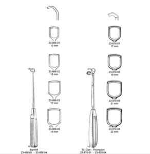 เครื่องมือแพทย์สแตนเลสแบบ Rectus Curette พร้อมปลายที่ละเอียดสำหรับการผ่าตัดและการตรวจวินิจฉัย - Product Image 2