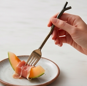 Wabi Sabi Style Metal Flatware <b>Set</b> With Matte Finish Twisted Handle Design <b>For</b> Wedding And Tableware Use - Product Image 4
