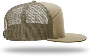 Belief Wholesale High Quality Custom 7 Panel <b>Plain</b> Sport Snapback Mesh Trucker Hat Premium Adjustable Streetwear <b>Cap</b> - Product Image 5