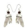 Perle d'eau douce, boucles d'oreilles grenat, 2012 dernier design indien, bijoux en argent - Product Image 1