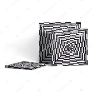 Colección de Accesorios para el Hogar OTTICO Premium con Incrustaciones Ópticas de Madreperla en Blanco y Negro: Mesa Auxiliar, Marco de Fotos y Caja de Almacenamiento - Product Image 6