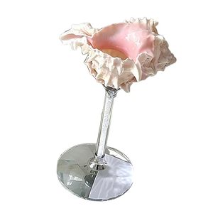 แก้วไวน์รูปหอยเชลล์/ถ้วยเปลือกหอย ของขวัญทำมือรักษ์โลก สำหรับตลาดขายส่งทั่วโลก ตกแต่งบ้านและห้องครัว - Product Image 2