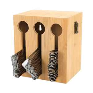 Soporte para Cubiertos de Acero Inoxidable, Organizador de Cuchillos, Tenedores y Cucharas para Cocina, Cesta de Almacenamiento de Utensilios para Encimera, Organizador de Mesa - Product Image 5