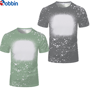 T-shirt décontracté en polyester pour homme, le plus vendu, personnalisable, avec impression effet délavé, sublimation, t-shirt vierge - Product Image 2