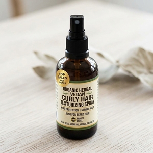 Spray Texturizador para Cabello Rizado Vegano a Base de Hierbas Orgánicas, Protección Contra el Calor, Fijación Fuerte para Barba y Cabello - Marca Privada - Product Image 2