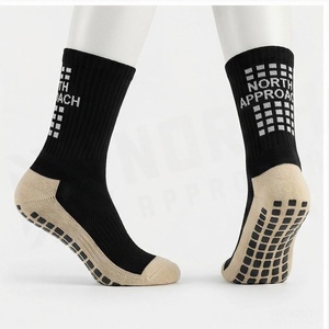 Crew <b>Socks</b> Solid <b>Black</b> Breathable Knitted for Adults Casual Wear - Product Image 3