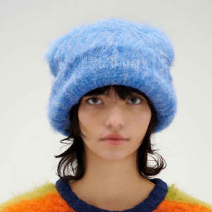 Bonnets en mohair légers et chauds pour l'hiver 2026, couleur personnalisée, étiquette privée, bonnets en mohair - Product Image 4