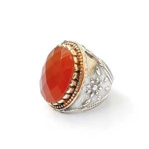 แหวนตราประทับคาร์เนเลียน น้ำหนัก 12.9 กรัม ผลิตภัณฑ์เครื่องประดับชั้นดี - Product Image 1